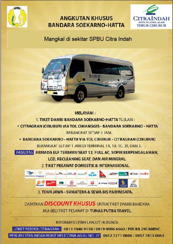 bus ke bandara sukarno hatta dari citra indah fienso